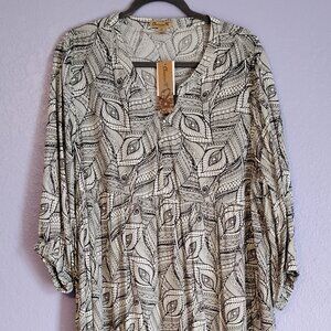 New print dress XL